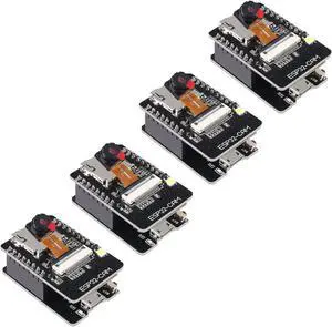 DORHEA 4 Set ESP32 Cam WiFi Bluetooth Development Board with OV2640 Camera Module + Micro USB to Serial Port CH340C 4.75V-5.25V Nodemcu for Raspberry Pi