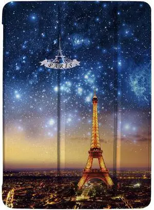 DuraSafe Cases for iPad 2018 Pro 12.9 3rd Gen PC Case A1876 MTEL2LL/A MTEM2LL/A A2014 MTFN2LL/A MTFL2LL/A MTFP2LL/A MTFQ2LL/A A1983 MTHN2LL/A MTHU2LL/A MTJA2LL/A MTJ02LL/A MTJH2LL/A - Paris Night