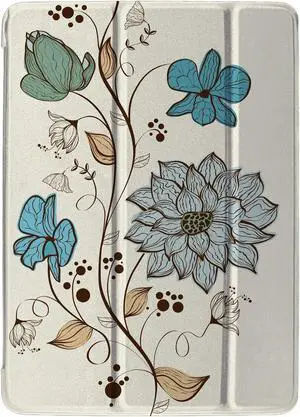 DuraSafe Cases iPad PRO 12.9 Inch 1 Gen [ Pro 12.9 2015 1st Gen ] ML0H2LL/A ML0G2LL/A ML0N2LL/A ML0Q2LL/A ML0R2LL/A ML0V2LL/A ML0U2LL/A ML0T2LL/A Printed PC Back Cover - Lily Flower Print