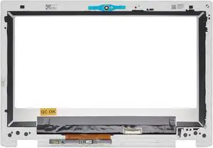 JHK JIEHONGKE New 11.6" Touch Screen Digitizer with Frame Bezel LCD Display 1366x768 LCD for Acer Chromebook C738T-C44Z C738T-C7KD C738T-C5R6 C738T-C8Q2 C738T-C802 C738T-C9ES C738T-C60Q (for White)