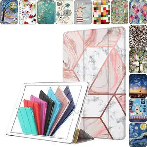 DuraSafe Cases for iPad Pro 12.9 2nd Gen 2017 Cover A1670 MQDC2LL/A MQDD2LL/A MQDA2LL/A A1671 MP6H2LL/A MP6J2LL/A MP6G2LL/A MPL02LL/A MPL12LL/A MPKY2LL/A A1821 MQEF2LL/A MQED2LL/A - Marble Pink