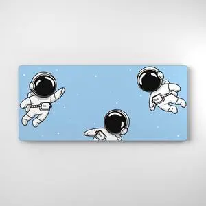keycadets Gravity Gaming Mouse Pad, Large Desk Pad for Keyboard and Mouse, Non-Slip Mousepad Gaming Desk Mat with Foam Core, Anti-Fray Lock Stitching and Low Friction Cloth Surface (35.4 x 15.8)