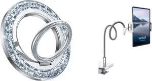 Lamicall 2024 Stylish Magnetic Twinkle Ring Holder + Goooseneck Tablet Holder