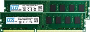 LIYI DDR3 RAM 8GB Kit (2X4GB) 1600Mhz PC3-12800 240-PIN 1.5V CL11 UNBUFFERED Non-ECC Single UDIMM Desktop Memory Module-Green