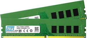 LIYI RAM 16GB Kit (2x8GB) RAM 288Pin CL15 1.2V DDR4 2133MHz (PC4-17000) DRAM UDIMM Desktop Memory PC RAM Computer Memory Upgrade-Green