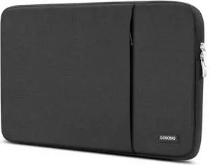 18.5 Inch Portable Monitor Case, Losong Protective Carrying Sleeve for Most 18-18.5" Portable Monitors,Water Resistant Laptop Display Bag with Accessory Pocket, Size-17.7"x11.2" Black