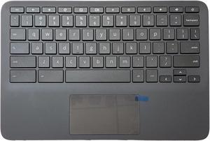 Replacement for HP Chromebook 11 G8 EE Laptop Upper Case Palmrest Keyboard Touchpad Assembly Part L90339-001 Top Cover