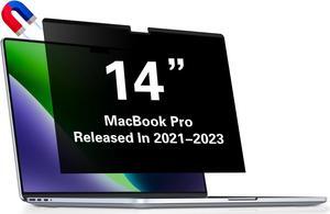 LUSA DESIGN Magnetic Privacy Screen for MacBook Pro 14 Inch (2021, 2022, 2023, M1, M2, M3, Pro, Max) Removable Laptop Privacy Filter Shield and Anti-Glare Protector