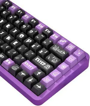 daixiahu Little Devil Theme keycaps 158 Key PBT keycaps Cherry Custom keycap Set is Suitable for 61/87/104/108 Cherry MX Switch and Other Mechanical Keyboards