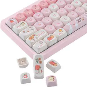 ZXMICYFA MOA Profile PBT Keycaps,125 Keys Dye Sublimation