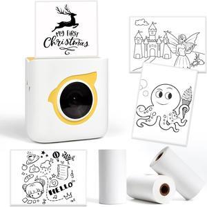 HPRT L8 Mini Sticker Printer Portable Thermal Printer and 1pack Thermal Paper,7 Rolls,57mm*4m