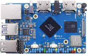 Orange Pi 5 Pro 16GB LPDDR5 8 Core 64 Bit RK3588S Single Board Computer, 8K Video Decoding 2.4GHz Frequency WiFi Bluetooth Open Source Board Run Orange Pi OS, Android, Debian, Ubuntu
