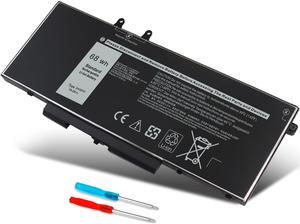 3HWPP Battery, Laptop Replacement for Dell Latitude 5401 5410 5411 5501 5510 5511 Precision 3541 3551 Inspiron 7706 2-in-1 Inspiron 17 7500/7506 2-in-1 Black 10X1J N2NLL 1VY7F 451-BCMN 15.2V 68Wh