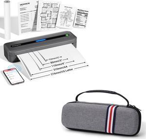 Phomemo M832 Portable Inkless Thermal Printer Gray & Carrying Case Gray