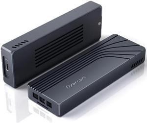 40Gbps M.2 SSD Enclosure, Thunderbolt NVMe Enclosure with Cooling Fan, SSD External Hard Drive Enclosure, M.2 Enclosure Support M Key Size 2280/8TB Compatible with Thunderbolt /USB Port.