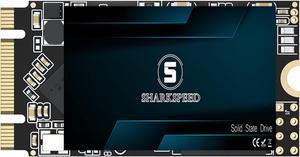 SHARKSPEED SSD 512GB M.2 2242 NGFF 42mm SATA 3 Internal Solid State Drive for Desktop Laptop (M.2 2242, 512GB)