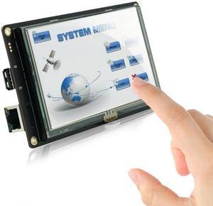 4.3 Smart TFT LCD HMI Module Touch Screen+ GUI Designer display with Vector Font 256M Flash CPU 1GHZ for Arduino Uno R3 ESP8266 ESP32 Designed for Engineers