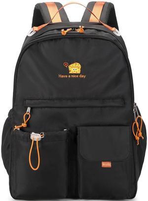 Lanola Cute Casual Hiking Daypack Travel Bookbag School Bag Backpack For Girls Boys - Black
