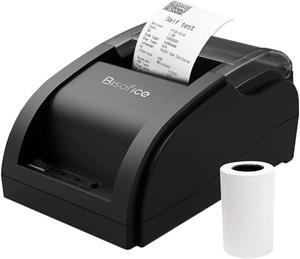 Sunydog Desktop 58mm Thermal Receipt Printer Wireless Barcode Printer USB+BT Connections with 1 Roll Paper Inside Support ESC Command Cashbox Connecting Compatible with Windows Android System