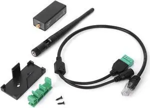 Serial Device Server, RS485 to Serial Server with External Antenna RJ45 Interface Ethernet Converter Module convert printer to printer server