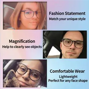 GLASAOTO Oversized Cateye Blue Light Blocking Glasses for Woman Computer Reading Eyeglasses Frames UV Magnification 1.50 Leopard