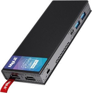 MeLE Fanless Mini PC Stick PCG02 Pro N5105 8GB/128GB Windows 11 Pro WiFi5 USB PD3.0 Micro Computer Stick Dual HDMI 4K Gigabit Ethernet BT5.1 Small PC on Business Office Industrial IOT Media Home