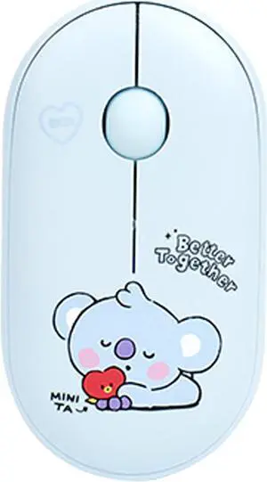 Hamee BT21 My Little Buddy Series Mouse [Computer Mouse Wireless Cute] [Silent Nano Receiver Mouse Office Birthday] [BT21 Mouse] for Laptop, iPad, MacOS, PC, Windows, Android - KOYA