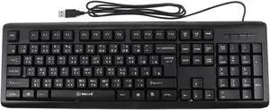 Mobestech Keyboard for Laptop Computer Keyboards 2pcs Gaming Character USB Portable Computer Electronic Zhuyin Keyboard Typing Size Full Chinese Office Wired Accessory Input Wired Keyboard