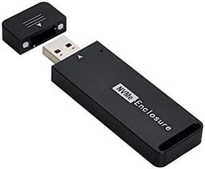 NFHK USB 3.1 Gen2 10Gbps to NVME PCI-E M-Key Solid State Drive External Enclosure 2230/2242mm