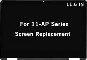 HOYRTDE 11.6" Screen Replacement for HP Pavilion x360 11-ap 11m-ap 11-ap0000 11m-ap0000 11-ap0xxx 11m-ap0xxx 11-ap0014nr 11m-ap0013dx 1366x768 LCD Display Touch Screen Digitizer Assembly with Bezel HOYRTDE 11.6" Screen Replacement for HP Pavilion x360 11-ap 11m-ap 11-ap0000 11m-ap0000 11-ap0xxx 11m-ap0xxx 11-ap0014nr 11m-ap0013dx 1366x768 LCD Display Touch Screen Digitizer Assembly with Bezel