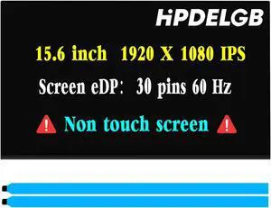 HPDELGB New Screen for HP Probook 650 G8 G9 LCD Screen Replacement 15.6 inch 1080P 30PIN FHD 1920x1080 IPS LCD LED Display (Non-Touch Screen)