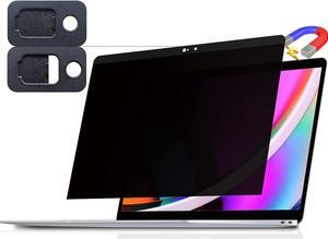 Privacy Screen Macbook Pro 13 Inch(2016-2022, M1, M2)/Macbook Air 13 In(2018-2021, M1), Magnetic Removable Anti Blue Light Glare Filter Privacy Screen Protector With Camera Cover for Mac 13In Laptop