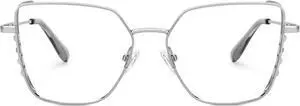Zeelool Blue Light Blocking Glasses, Metal Glasses Frame for Women Eyewear with Clear Lenses Anti Eyestrain & UV from Computer/TV/Phone ZJGM468946-03B