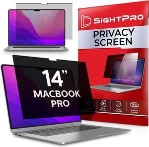 SightPro Magnetic Privacy Screen for MacBook Pro 14 Inch (2021, 2022, 2023, M1, M2, M3, Pro, Max) Removable Laptop Privacy Filter Shield and Anti-Glare Protector
