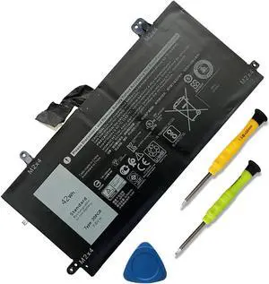 EFOHANA J0PGR Laptop Battery Replacement for Dell Latitude 5285 E5285 5290 2-in-1 Series T17G T17G001 T17G002 JOPGR 0J0PGR 0X16TW X16TW 0FTH6F FTH6F FTG78 1WND8 0RDYCT RDYCT 7.6V 42Wh 5250mAh 4-Cell