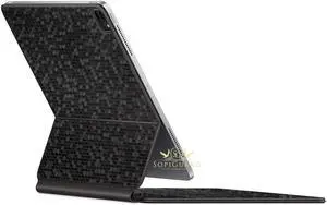 SopiGuard Skin for iPad Pro Magic Keyboard 12.9 (iPad Pro A2229) Precision Edge-to-Edge Vinyl Sticker Top, Keyboard, and Rear Panel (Honeycomb Black)