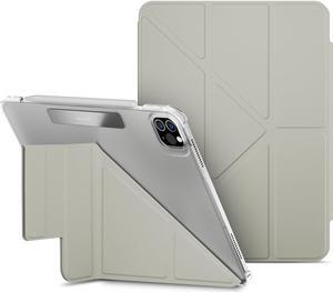 MAGEASY iPad Pro 11" Case - Folio Case with Multi-angle Stand, Apple Pencil Holder, Stain-resistant, Compatible with iPad Pro 11'' (2018-2022) & iPad Air (5th/4th Gen) - FACET | Gray Starlight
