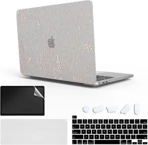 TeDaWen Laptop Case for MacBook Pro 13 Inch 2022-2020 Release : A2338 M2 M1 A2289 A2251 A2159 A1989 A1706 A1708, Laptop case and Keyboard Cover, Formula Diagram (Rose Gold) 4