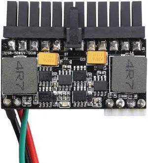 24pin DC ATX PSU 12V DC Input DC 12V 150 watt Pico PSU ATX High Mini-ITX Power Supply with Adapter Board ATX Switch PSU Car Auto for Computer Mainboard and car/Motorcycle