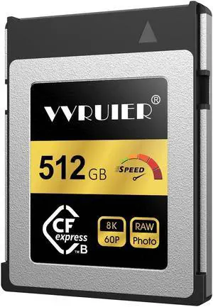 512GB CFexpress Type B Memory Card,Raw 8K Video Recording, CFexpress Type B for cameras, Compatible with Nikon Z6/Z7/Z9,Canon EOS-1DX Mark III/EOS-R5