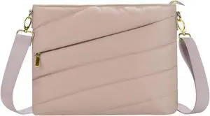 Puffy Tablet Sleeve Bag for reMarkable Paper Pro 2024-11.8 inch, with Shoulder Strap (Khaki)