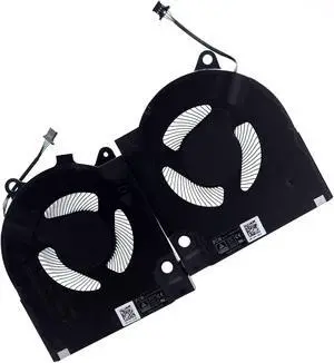 Deal4GO 12V/1A CPU Cooling Fan w/Graphics GPU Fan Set Replacement for Dell G15 5510 5511 5515 2021 2022 (with RTX3060/RTX3050 GPU)