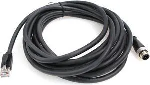 ZBLZGP M12 4 Pin D-Code Network Cable Industrial Standard Multiple Core Sizes 2M for Industrial Control Systems