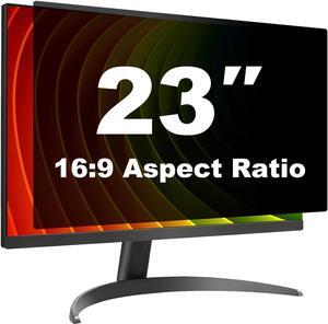 Pozlle 23 Inch Computer Privacy Screen Shield for 16:9 Widescreen Desktop Monitor - Anti-Glare Blue Light Privacy Filter and Anti Spy Privacy Screen Protector Film