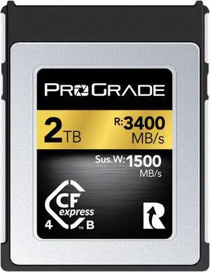ProGrade Digital Memory Card - CFexpress 4.0 Type B for Cameras | Optimized for Express Transfer of Files & Large Storage | 2TB Gold Series
