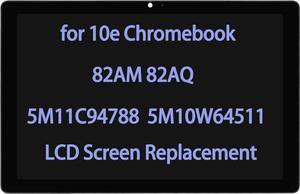 10.1" Replacement for Lenovo 10e Chromebook Tablet - Type 82AM 82AQ 5M10W64511 5M11C94788 LCD Display Touch Screen Digitizer Assembly Bezel