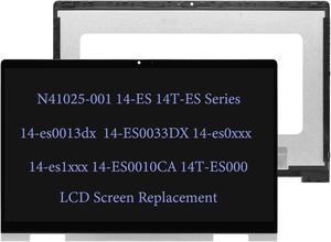 N41025-001 LCD Replacement for HP Envy x360 2-in-1 14-es0013dx 14-ES0033DX 14-ES 14T-ES 14-es0xxx 14-es1xxx 14-ES0010CA 14T-ES000 LCD Touch Screen Digitizer Assembly FHD(1920x1080)