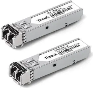 Timaxk 1.25G SFP 1000Base-SX, 850nm MMF, up to 550 Meters, LC Multi Mode 1G Fiber Transceiver Modular for Cisco, Meraki, Ubiquiti UniFi, Mikrotik, Intel, Netgear, D-Link, Qnap, Linksys and More Timaxk 1.25G SFP 1000Base-SX, 850nm MMF, up to 550 Meters, LC Multi Mode 1G Fiber Transceiver Modular for Cisco, Meraki, Ubiquiti UniFi, Mikrotik, Intel, Netgear, D-Link, Qnap, Linksys and More
