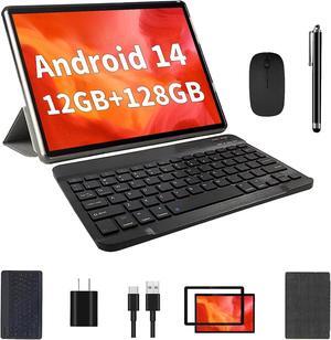 Android 14 Tablet, 12GB+128GB +512GB Expand, Face Unlock, 18W Fast Charging, Dual Stereo Speakers, Octa-core 2.0GHz 8000mAh Big Battery WiFi6, BT5.0,Touchscreen Display 11inch 2in1 Tablet PC Tableta