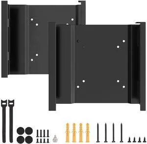 2 Pack Mount for Lenovo Tiny VESA System Mounting Bracket Wall VESA and Under Desk Mini PC Mount for Lenovo ThinkCentre Tiny Desktops M600 M700 M700z M715q M800z M900 M900x M900z
